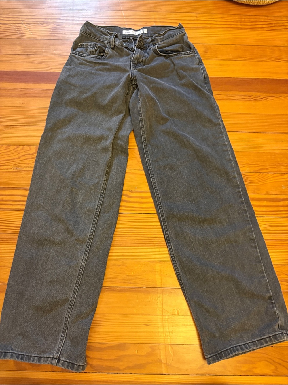 Subdued low rise jeans